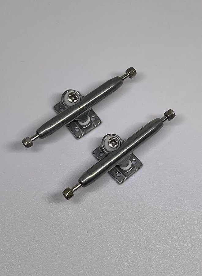 LEEFAI Pro Fingerboard Trucks 29/32/34/36mm G4-Raw Metal Color-Inverted Kingpin with Hardware (26mm) - Image 3